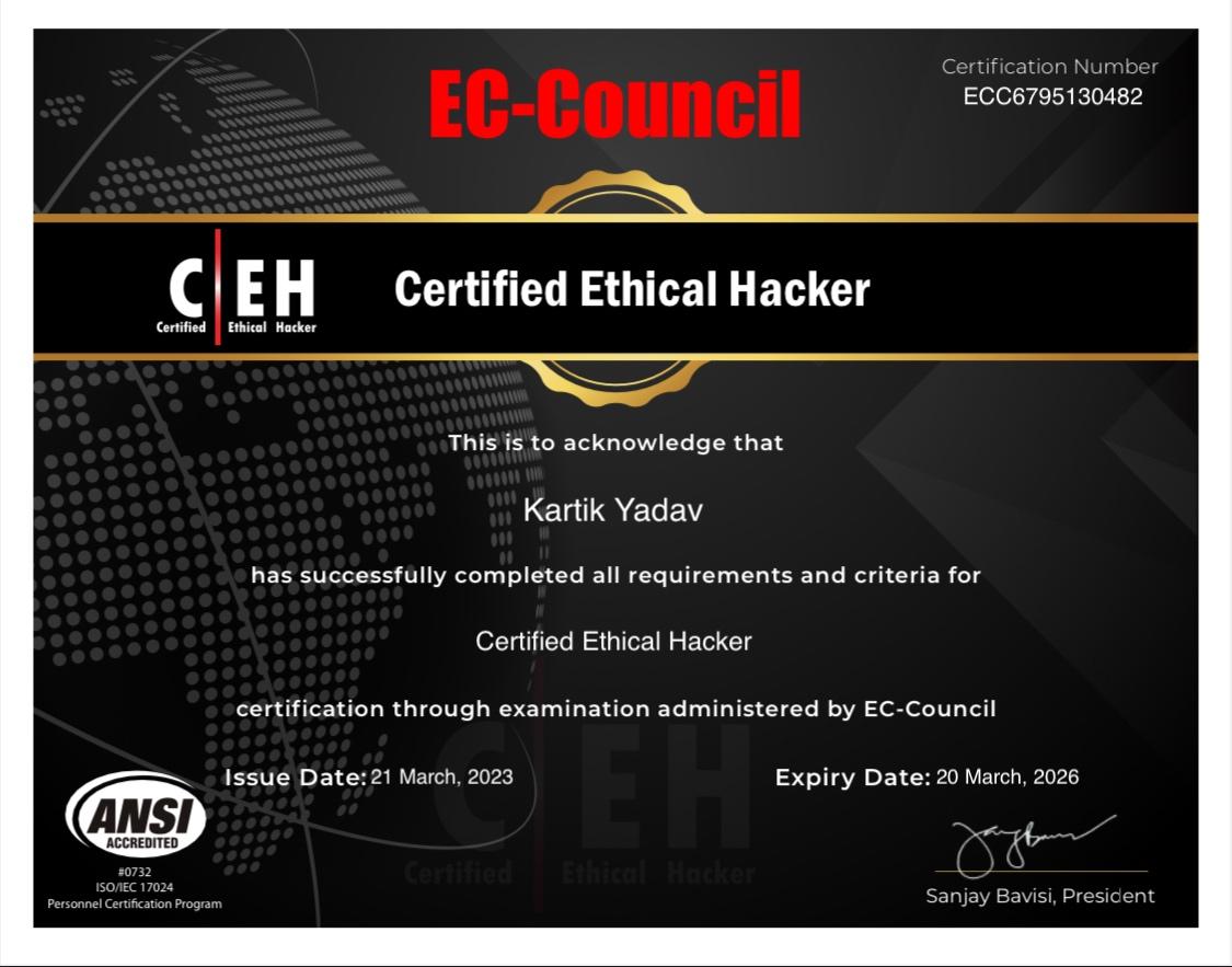 Certified Ethical Hacker